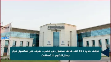 توقف جديد لـ 60 ألف هاتف محمول في مصر.. تعرف على تفاصيل قرار جهاز تنظيم الاتصالات